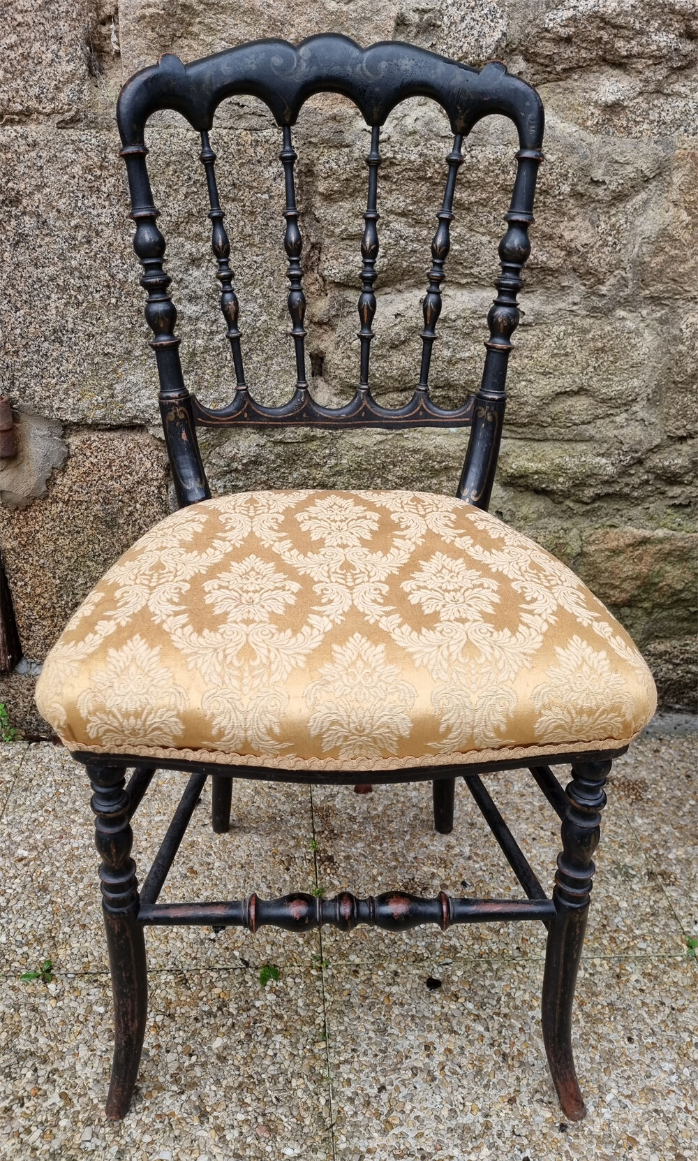 Napoleon III side chair, musician, nineteenth century.