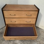1960 compass foot chest of drawers