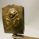 Church brass candle holder with matchbox