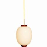 "Teak-Kina" pendant light, Bent Karlby for Lyfa, 1950s