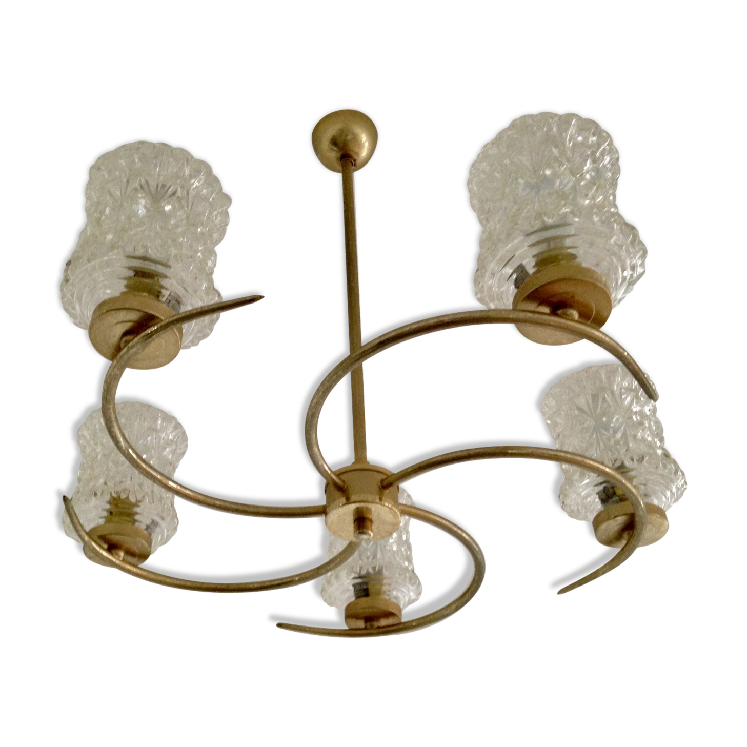 Spiral chandelier 5 lights