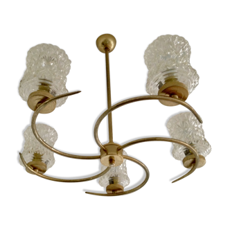 Spiral chandelier 5 lights