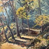 Painting “Path in the forest”, Oil on canvas.