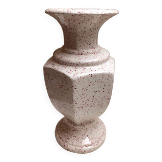 Original white and raspberry pot