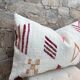 Handmade cushion cover in Berber wool: Moroccan Kilim cushion.
