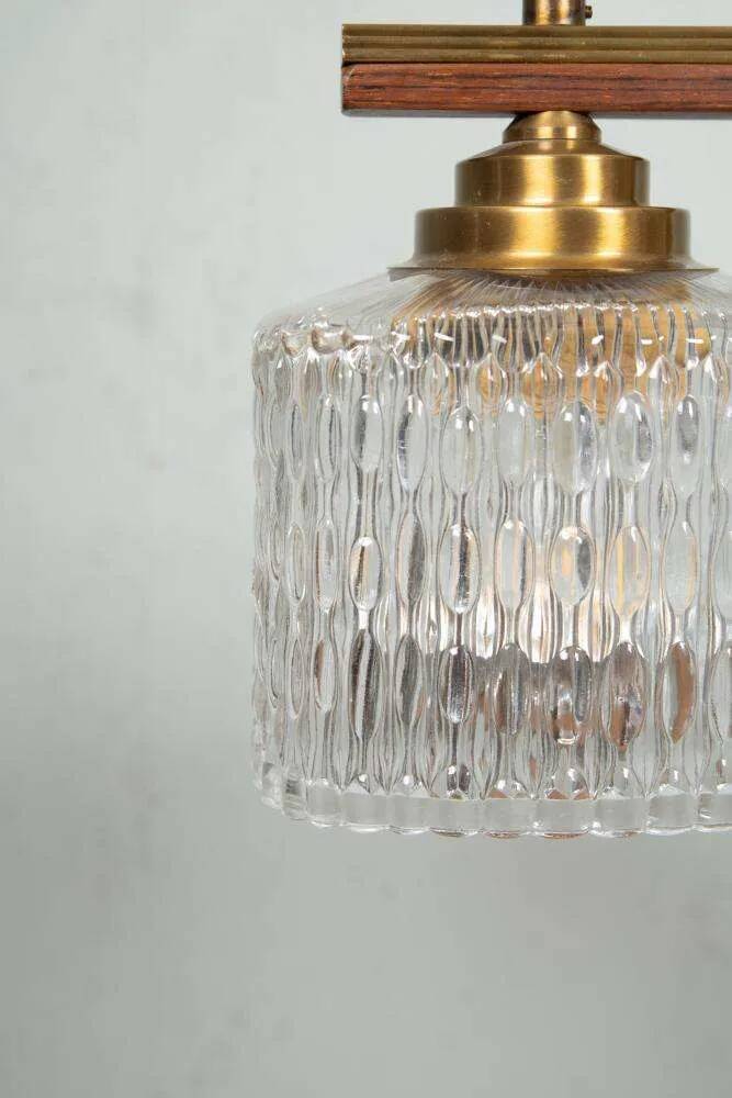 Vintage glass suspension for dining table