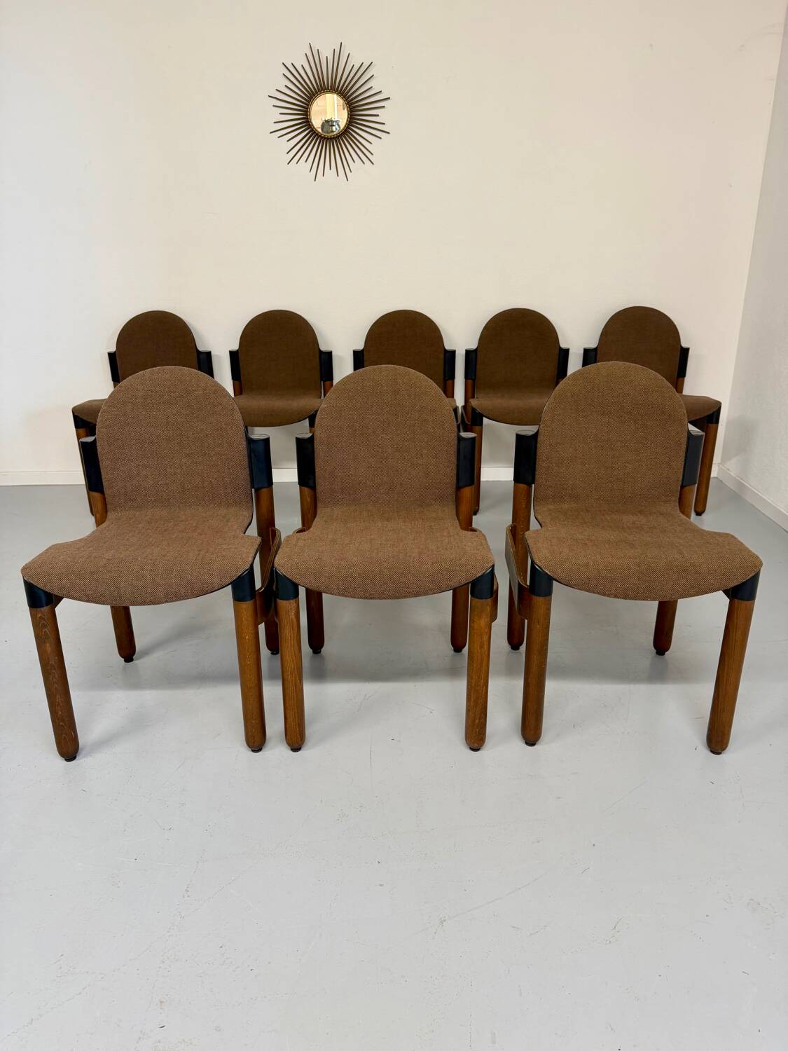 Set of 8 postmodern THONET FLEX chairs designed by Gerd Lange, vintage 80s.