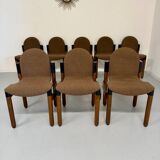 Set of 8 postmodern THONET FLEX chairs designed by Gerd Lange, vintage 80s.