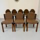 Lot de 8 chaises postmoderne THONET FLEX design Gerd Lange vintage 80 