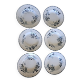 6 Moulins des Loups soup plates