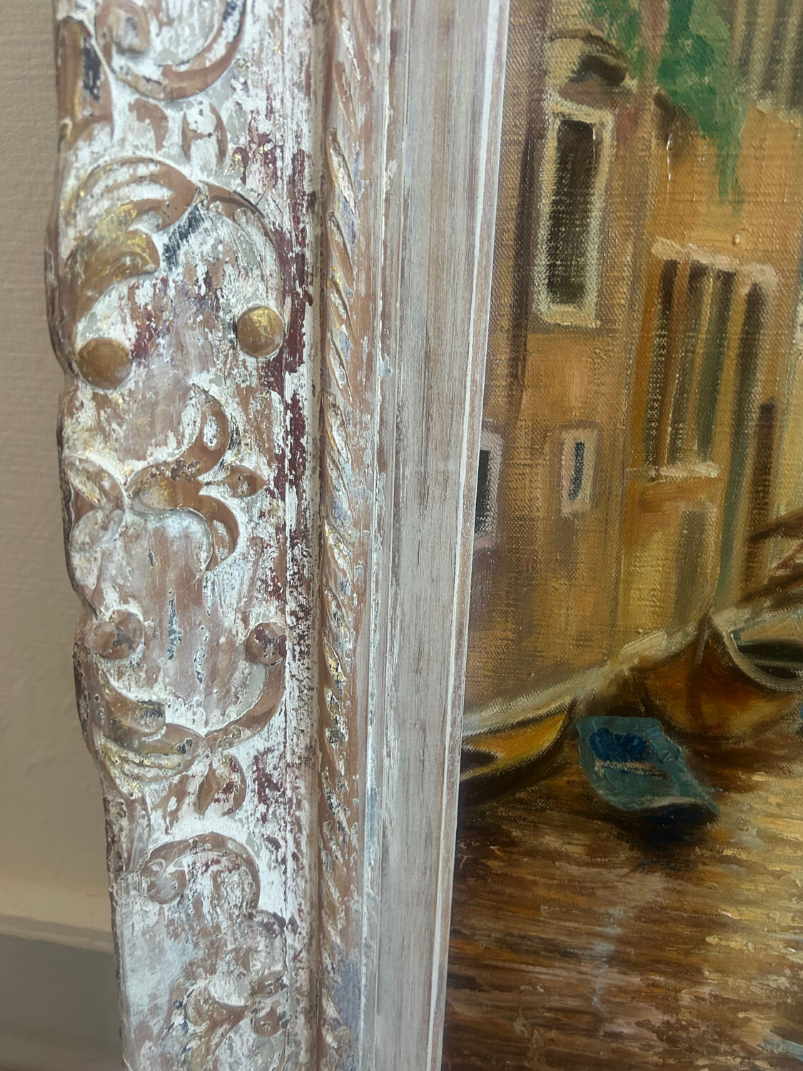 Oil on canvas representing Venice.