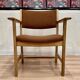 SUITE DE 4 FAUTEUILS ESTAMPILLE "HANS WEGNER" 1960.