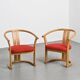 Pair of armchairs by Isamu Kenmochi, Japan circa 1965