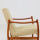 Mid-century modern design armchair green nebula bentwood 1960