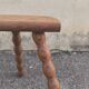 Turned wooden tripod stool