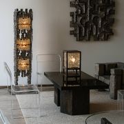 Brutalist floor lamp by Albano Poli for Poliarte, 1970s