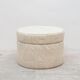 Pouf in leather patchwork 1970 vintage s