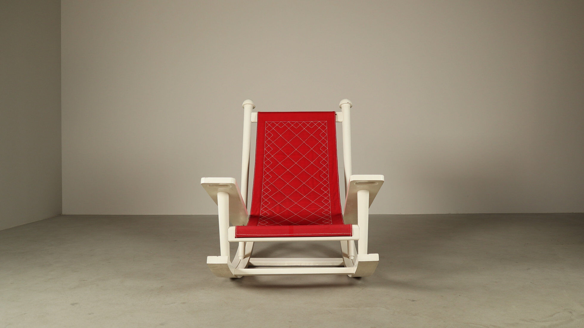 Gilles Sermadiras for Maison et Jardin, “Deauville” rocking chair, France, 1950