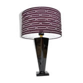 70s Hollywood Regency large table lamp with an openwork lampshade, Belgium