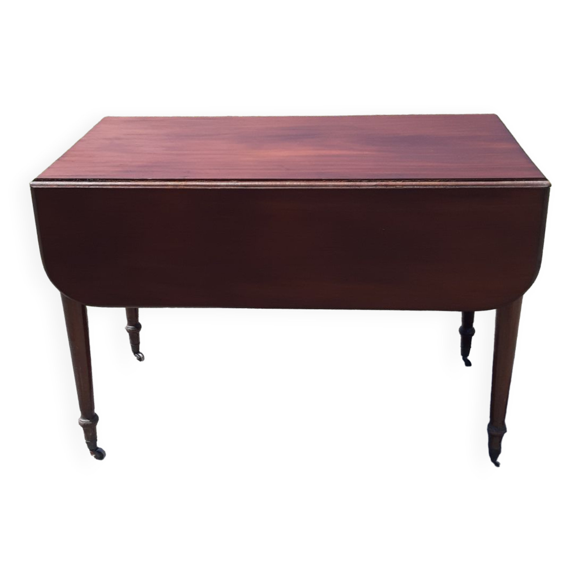 Mahogany shutter table, flaps and 1 drawer