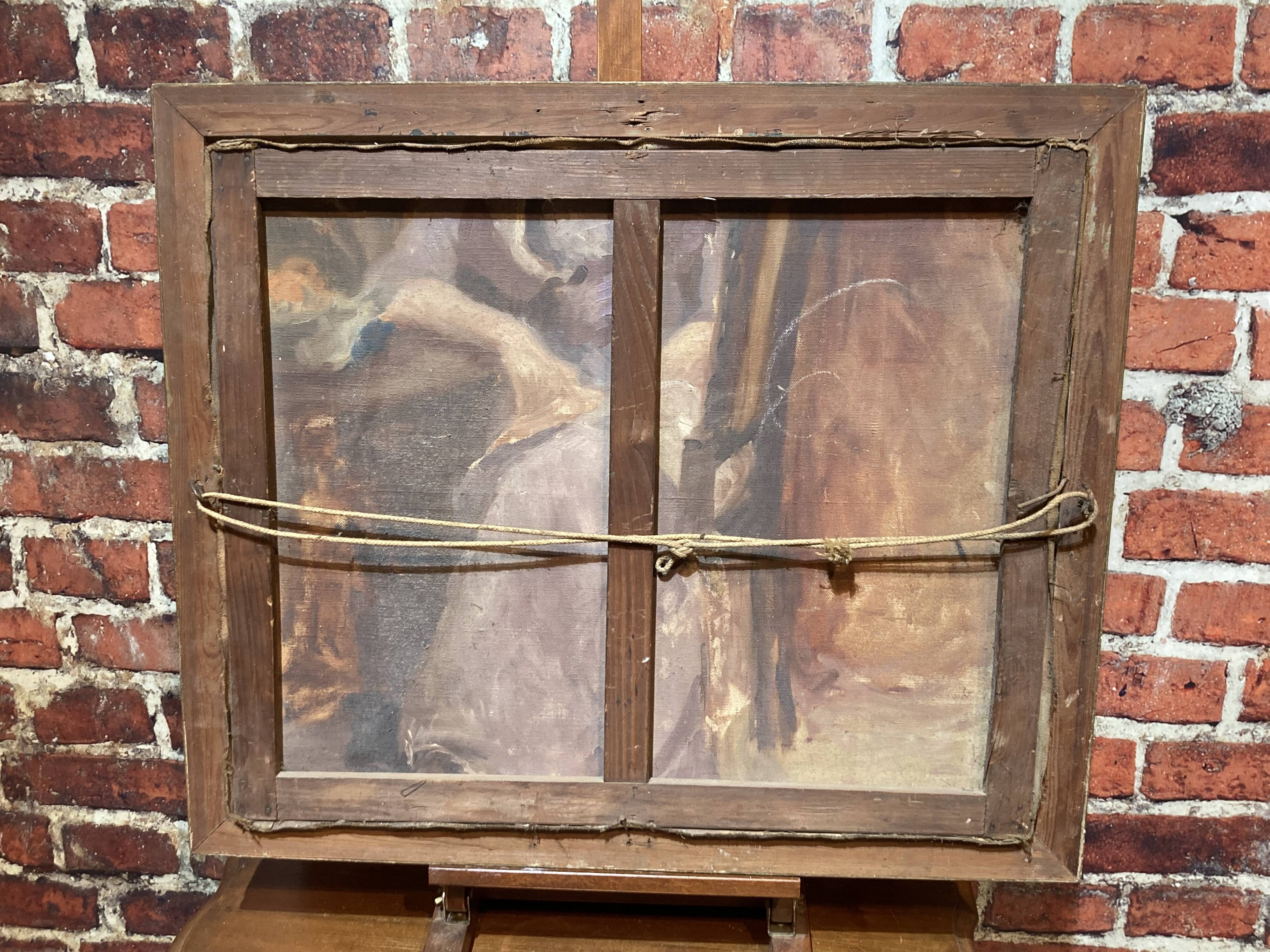 Framed oil on canvas signed A.Defanzievo