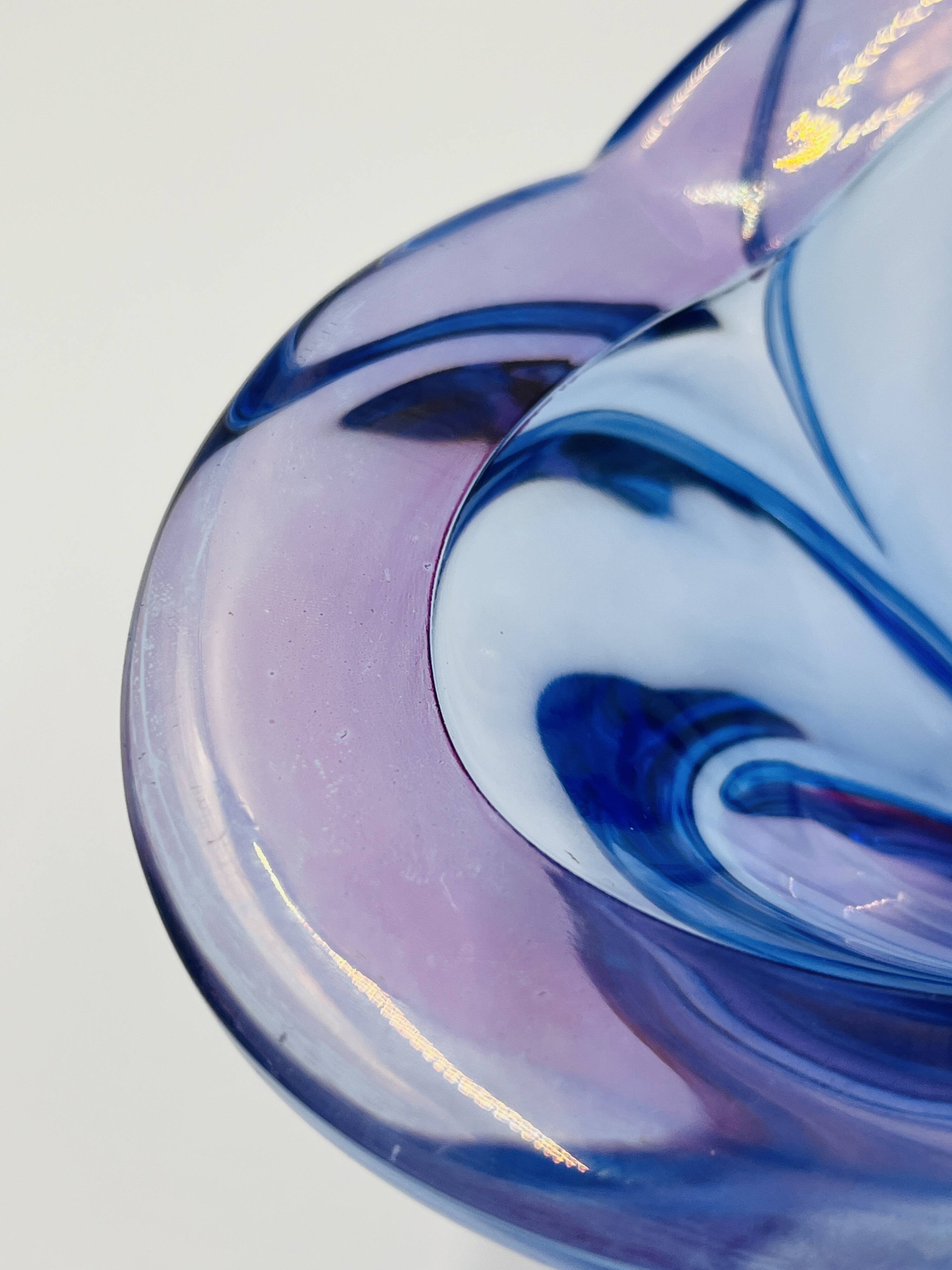Bohemian glass art cup Chribska