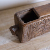 Old wooden spice box