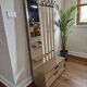 Vintage freestanding coat rack with mirror