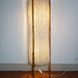 Lamppost in rattan and rope from the 1950s