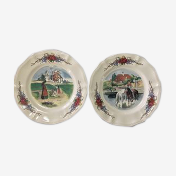 2 dessert plates Sarreguemines