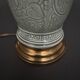 Napoleon III lamp in green cecidon on a brass base