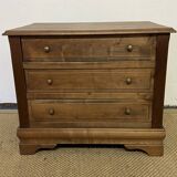 Petite commode en bois vintage 3 tiroirs