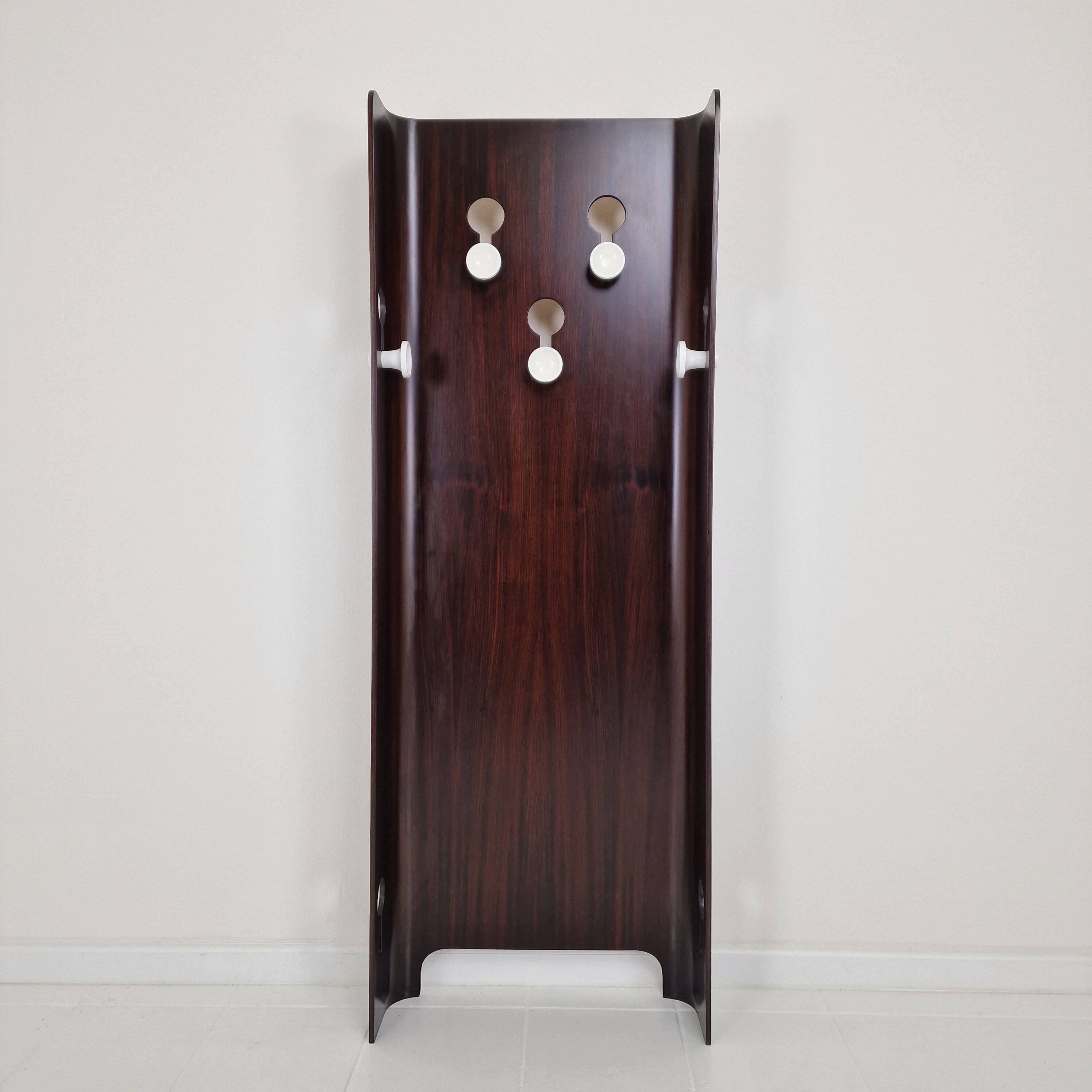 Italian Teak Coat Rack by Carlo de Carli for Fiarm, 1960s