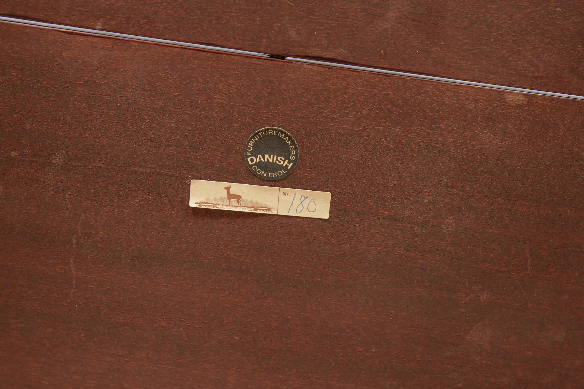 Mid-Century Round Rosewood Dining Table by Severin Hansen for Haslev Furnit