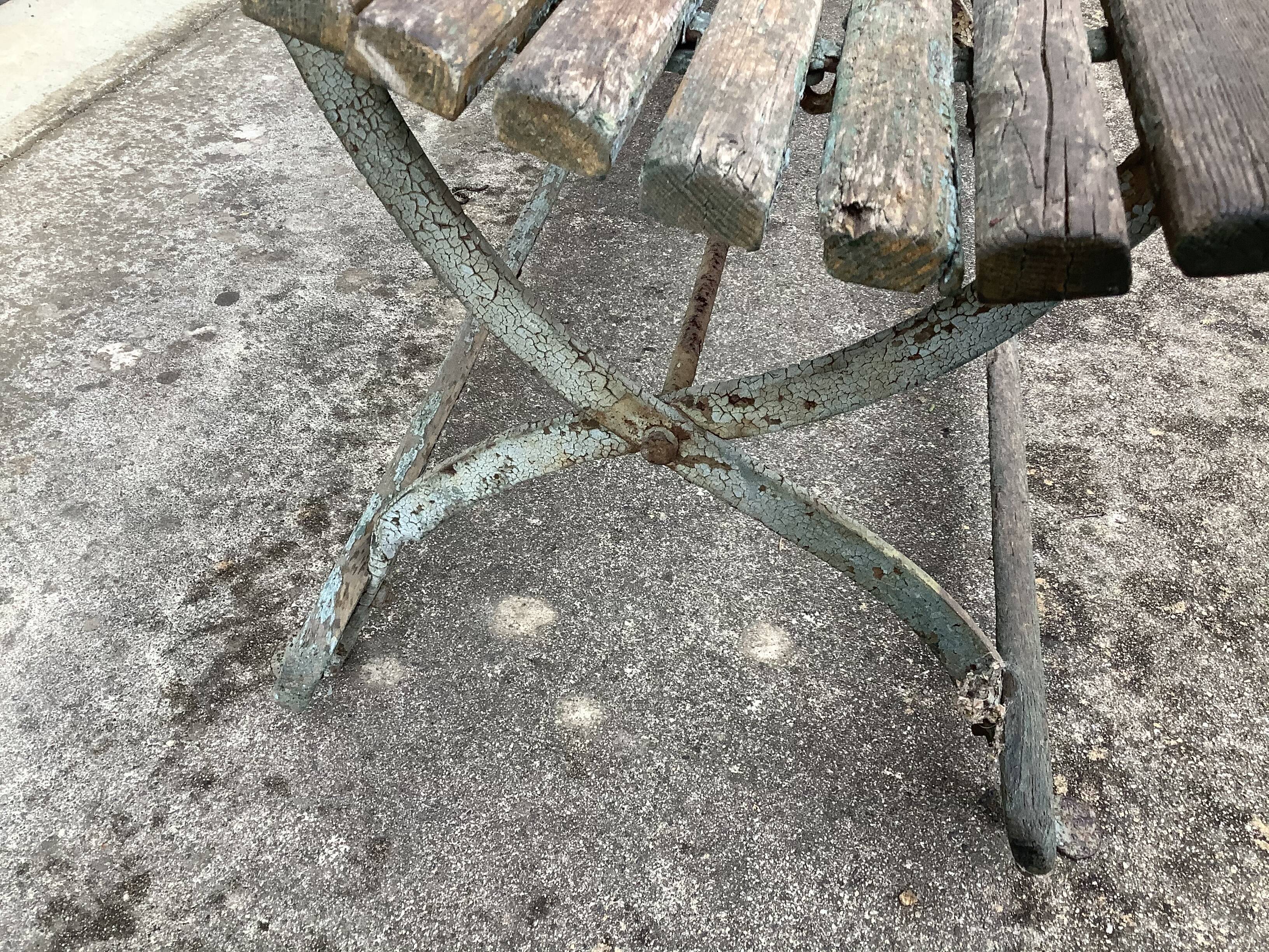 Former garden bench