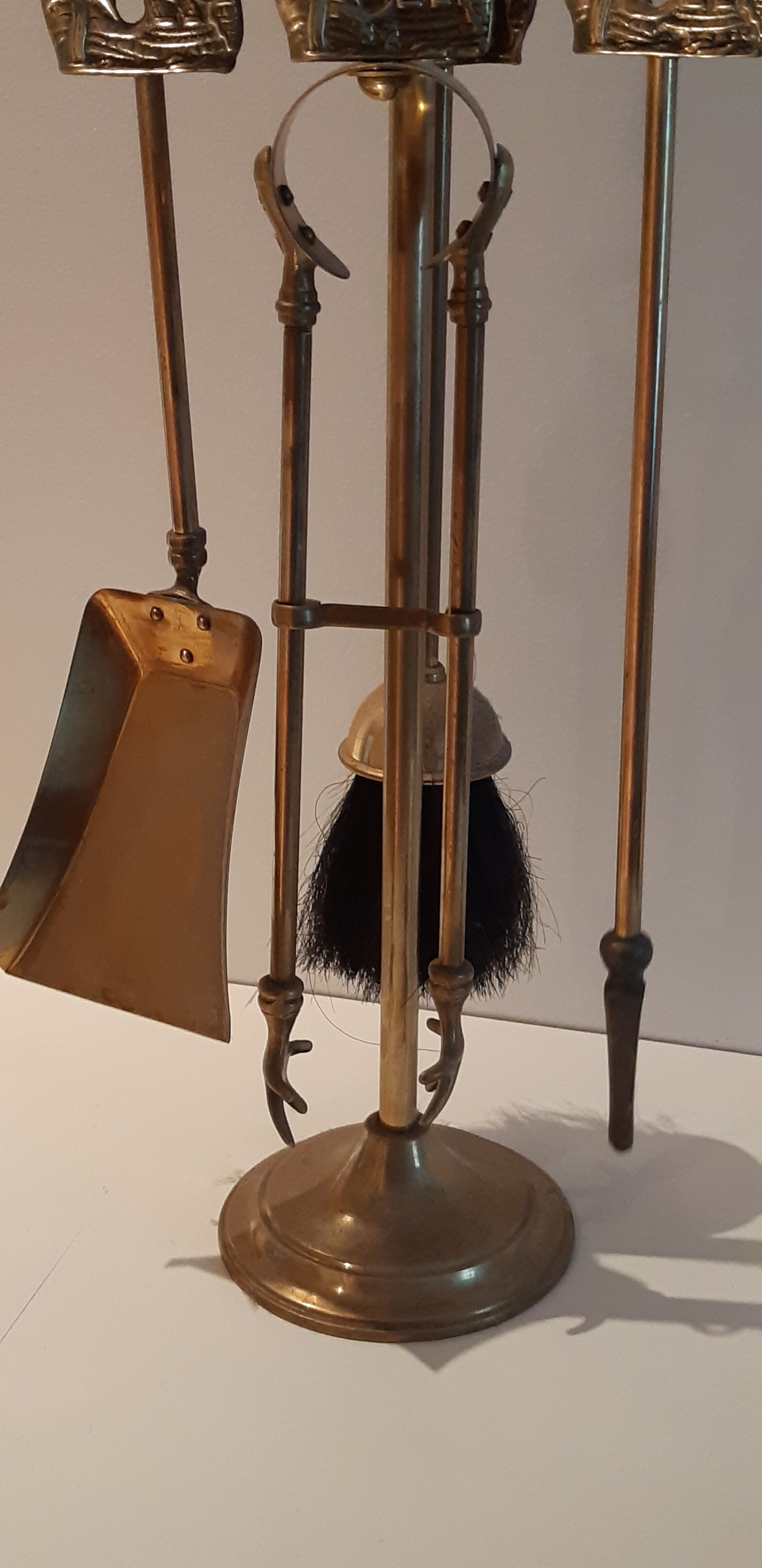 Brass fireplace accessories