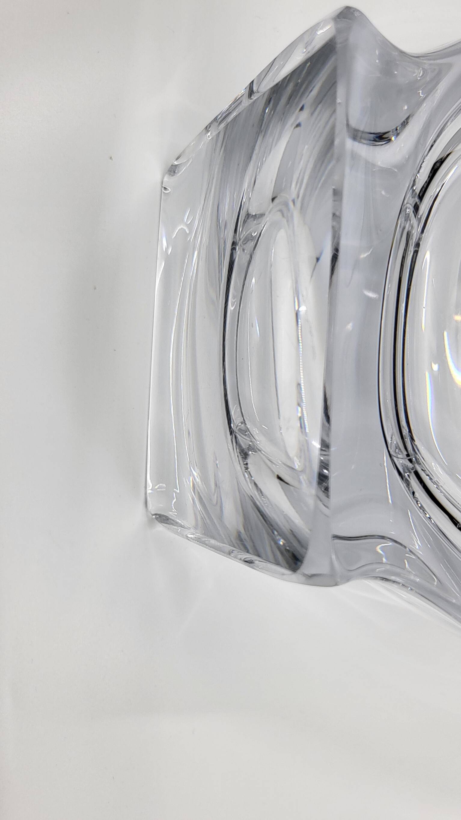 French crystal vase 1970 vintage