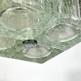 Poliarte, clear Murano glass pendant from 70s