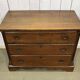 Late 19th century English oak chest of drawers