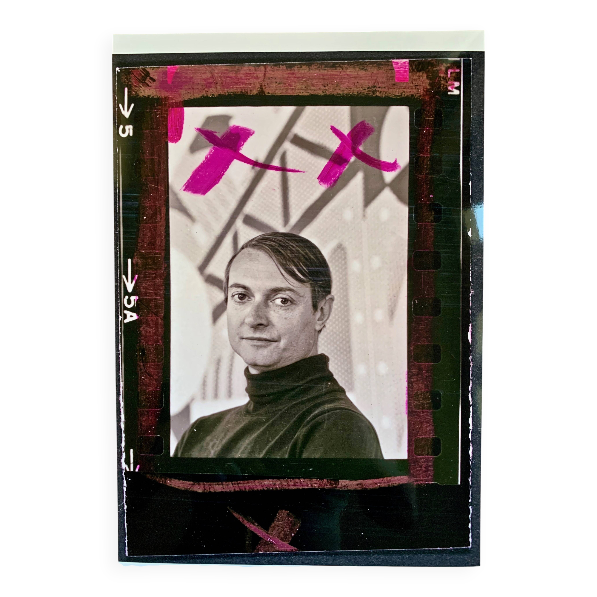 Rare portrait circa 1968 of Pop Artist Roy Lichtenstein (1923-1997)