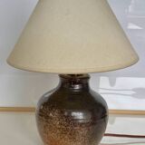 Signature enameled ceramic lamp base to decipher
