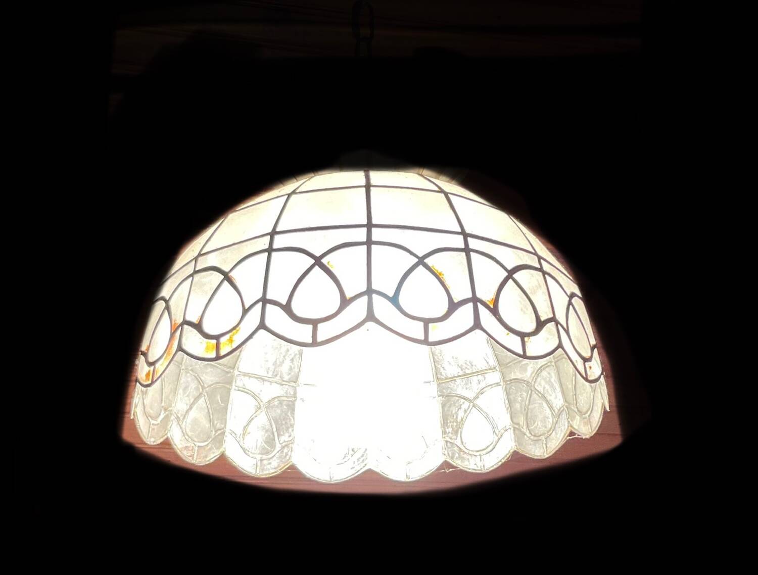 Vintage mother-of-pearl chandelier