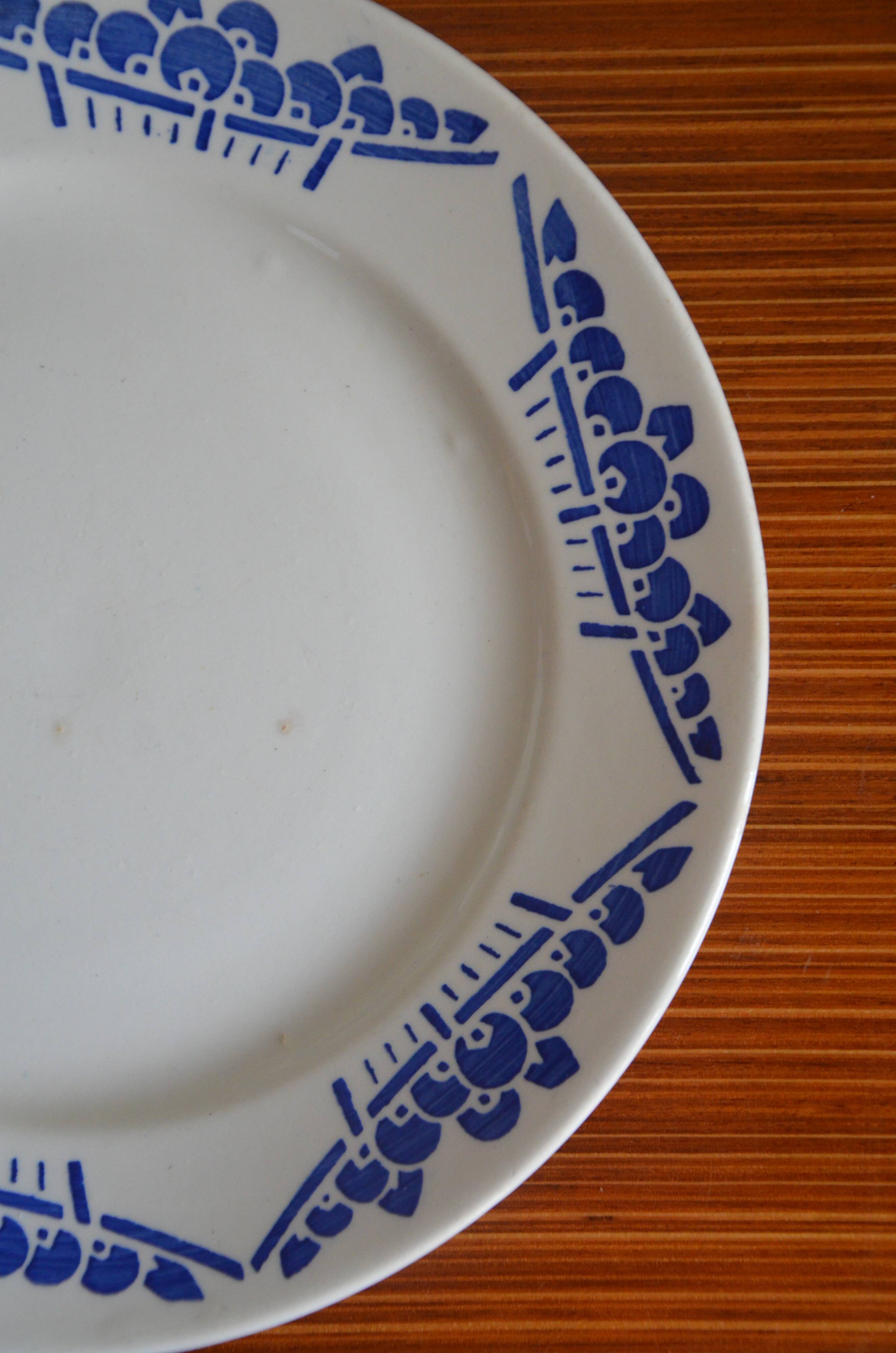 Lot of 6 dessert plates Lunéville K-G, Marcel collection