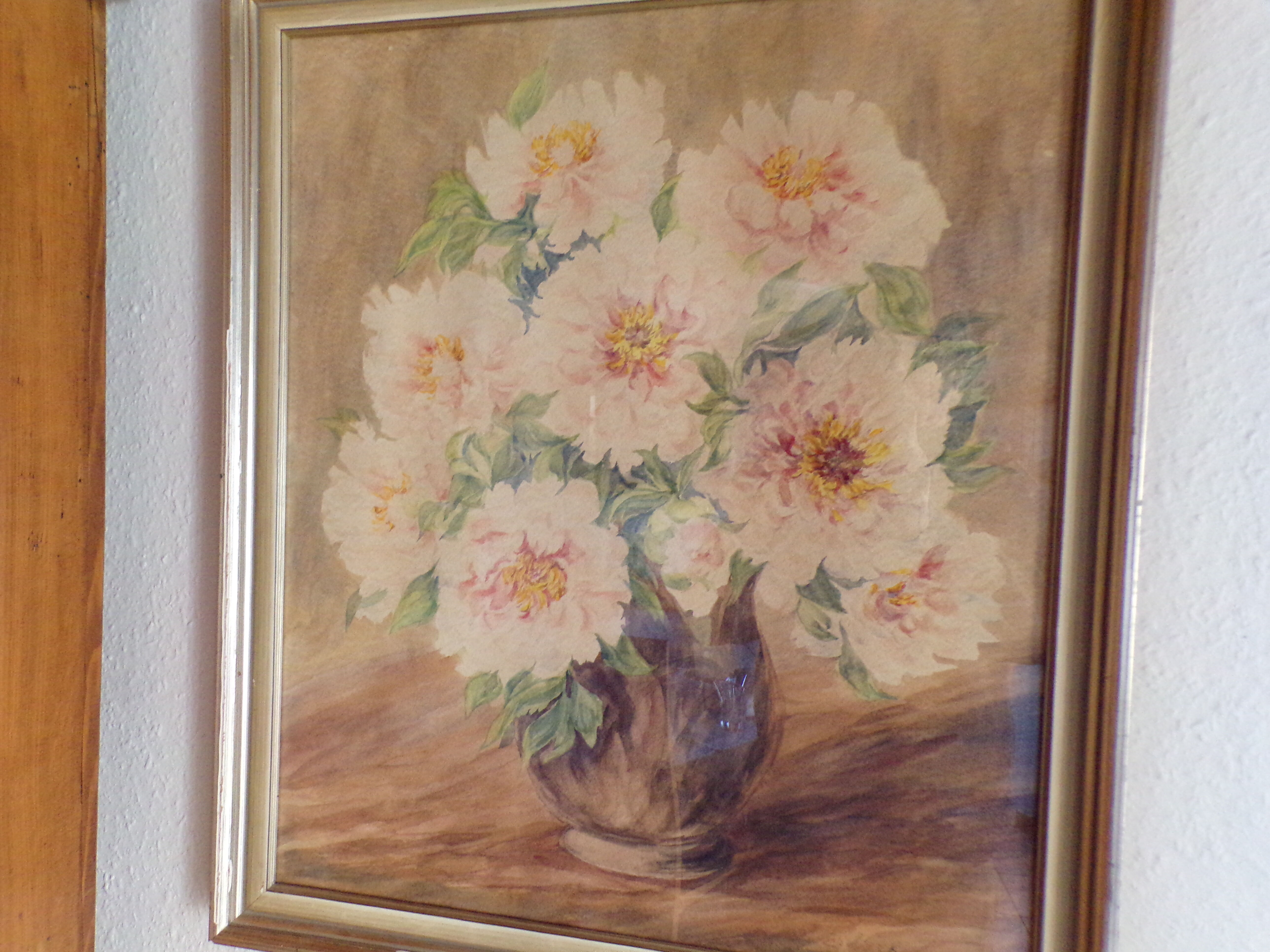 Aquarelle nature morte bouquet de fleurs