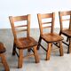 ensemble de 6 chaises à manger brutalistes