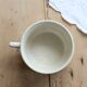 Ivory iron earth chocolate cup - Polychrome frieze decoration