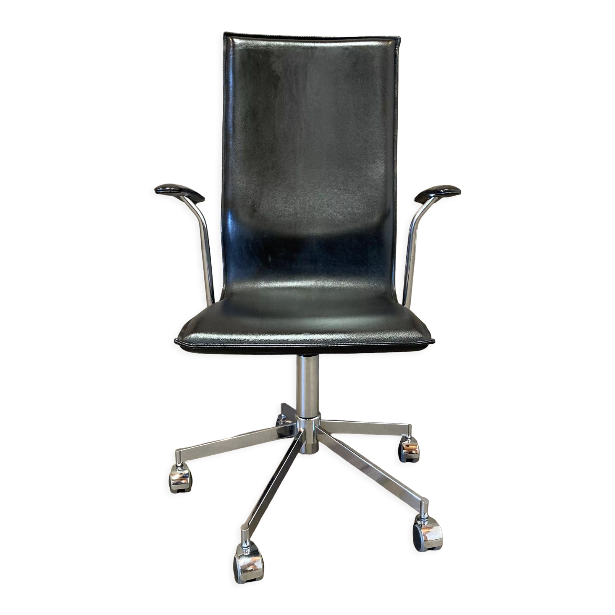 Leather office chair "bent krogh"