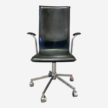 Fauteuil de bureau cuir "bent krogh"