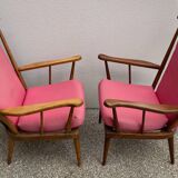 Paire de fauteuils éventail Baumann