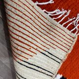 Handmade Moroccan rug, natural wool, 3x2 m.